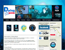 Tablet Screenshot of divingmania.net